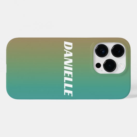 Aangepaste naam Rainbow Gradient Case-Mate iPhone Case (Achterkant (horizontaal))
