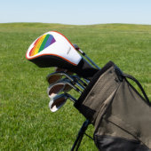 Aangepaste naam Rainbow Heart Golfheadcover (Insitu)