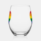 Aangepaste naam Rainbow Heart Wijnglas Zonder Voet (Links)
