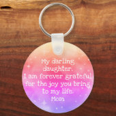 Aangepaste naam Rainbow Ombre Galaxy Stars Nebula  Sleutelhanger (Achterkant)