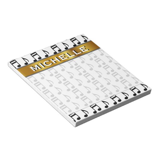 Aangepaste naam + raster van het Notitieblok Music (Schuin)