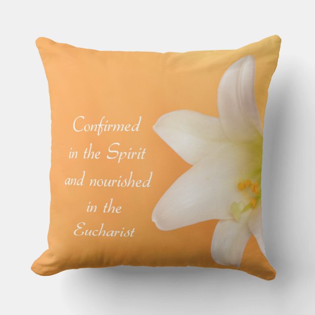 Aangepaste naam, RCIA gefeliciteerd Lily Kussen (Voorkant)