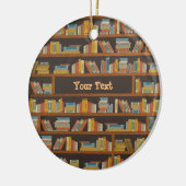 Aangepaste naam Reader Boeken Boeken Boeken Boeken Keramisch Ornament (Links)