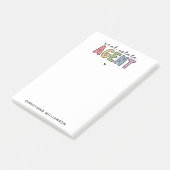 Aangepaste naam Real Estate Agent | Realtor Gifts Post-it® Notes (Schuin)
