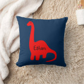 Aangepaste naam "Red Dinosaur" Pillow Kussen (Deken)