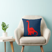Aangepaste naam "Red Dinosaur" Pillow Kussen (Stoel)