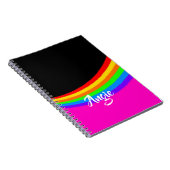 Aangepaste naam regenboog gevlekt notitieboek (Rechterzijde)