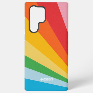 Aangepaste naam Regenboog kleuren Samsung Galaxy Hoesje