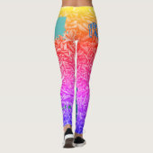 Aangepaste naam Regenboog leggings (Achterkant)