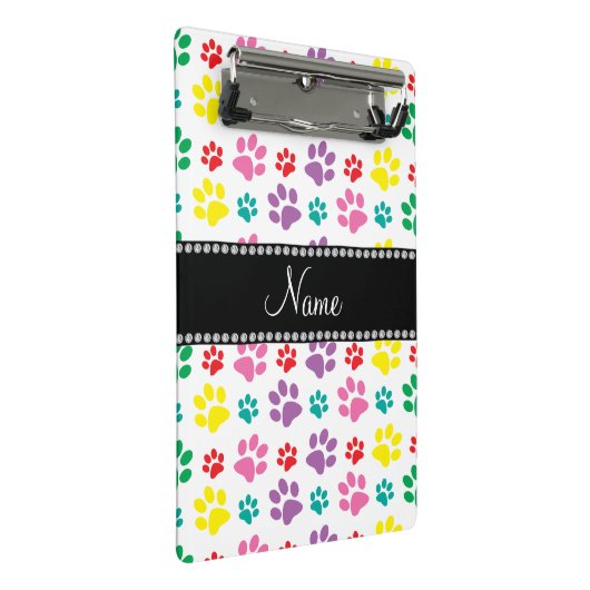 Aangepaste naam regenboogpoten mini klembord (Schuin)