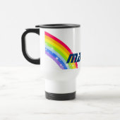 Aangepaste naam regenboogvaart blauwe mok jongens (Links)