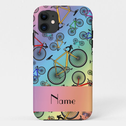 Aangepaste naam regenboogwegfietsen Case-Mate iPhone case (Achterkant)