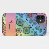 Aangepaste naam regenboogwegfietsen Case-Mate iPhone case (Achterkant (horizontaal))