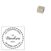 Aangepaste naam retouradres Rubberstempel (Gestempeld)