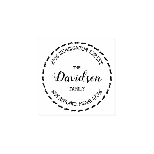 Aangepaste naam retouradres Rubberstempel (Afrduk)