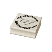 Aangepaste naam retouradres Rubberstempel