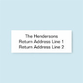 Aangepaste naam retouradres Rubberstempel Rubberstempel
