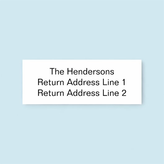Aangepaste naam retouradres Rubberstempel Rubberstempel