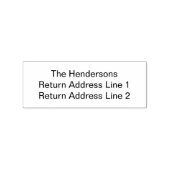 Aangepaste naam retouradres Rubberstempel Rubberstempel (Gestempeld)