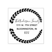 Aangepaste naam retouradres Rubberstempel Rubberstempel (Afrduk)