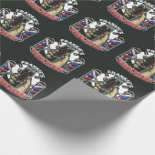 Aangepaste naam Retro Barber Winkel Pole Barbersho Cadeaupapier (Hoek)