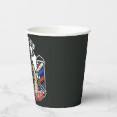 Aangepaste naam Retro Barber Winkel Pole Barbersho Papieren Bekers (Links)