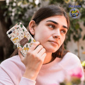Aangepaste naam Retro bloem Crème Gele Bloem Case-Mate iPhone Case