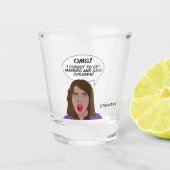 Aangepaste naam RETRO COMICS Shot Glas (Voorkant)