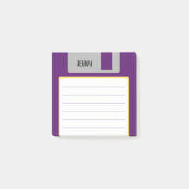 Aangepaste naam retro floppy disk, Y2K en 90s  Post-it® Notes