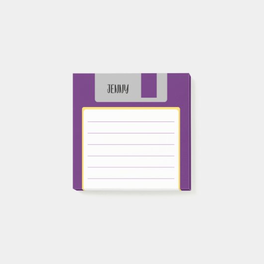 Aangepaste naam retro floppy disk, Y2K en 90s Post-it® Notes (Voorkant)