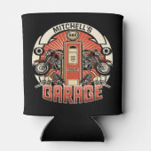 Aangepaste NAAM Retro Gaspomp motorfiets Blikjeskoeler (Achterkant)