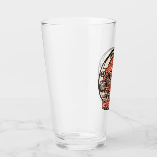 Aangepaste NAAM Retro Gaspomp motorfiets Glas (Rechts)