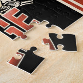 Aangepaste NAAM Retro Gaspomp motorfiets Legpuzzel (Zijkant)