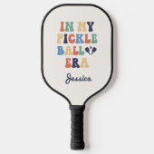 Aangepaste naam Retro in mijn pickleball tijdperk Pickleball Paddle (Voorkant)