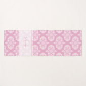 Aangepaste naam Retro jaren 1970 Preppy in roze ma Yogamat (Voorkant (horizontaal))