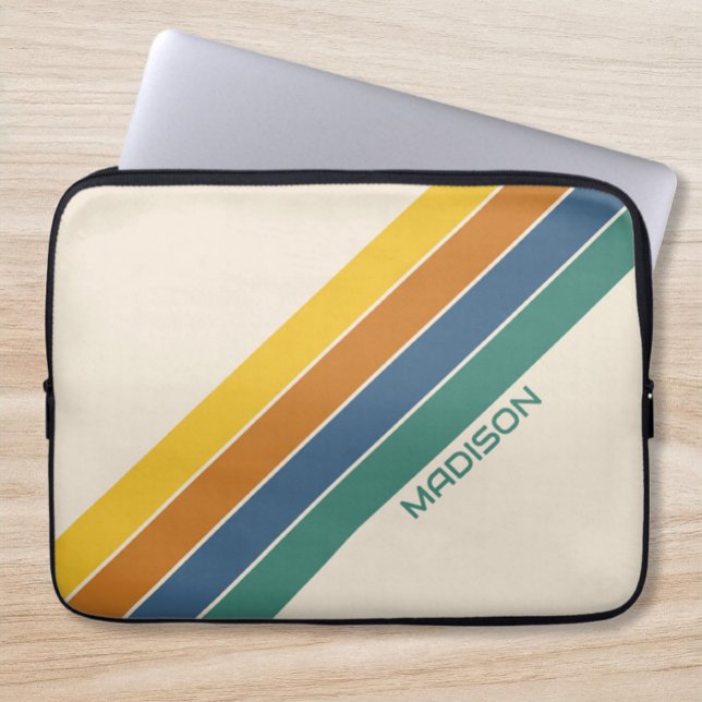 Aangepaste naam Retro Laptop Sleeve (Creator heeft geüpload)