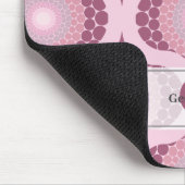 Aangepaste naam Retro Radiant Dusky Roos Dot Manda Muismat (Hoek)