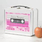 Aangepaste naam Retro Roze Cassettebandje (In situ)
