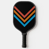 Aangepaste  naam Retro Stripe Pickleball Paddle (Achterkant)