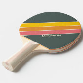 Aangepaste naam Retro Tafeltennisbatje (Voorkant Gekanteld)