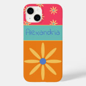 Aangepaste naam Retro-ventilator Case-Mate iPhone Case (Achterkant)