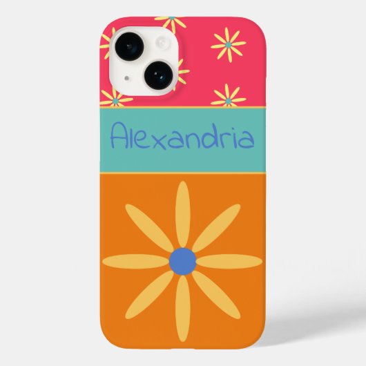 Aangepaste naam Retro-ventilator Case-Mate iPhone Case (Achterkant)