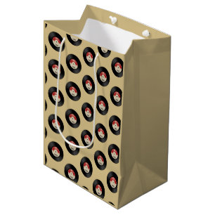 Aangepaste naam Retro Vinyl Record Medium Cadeauzakje