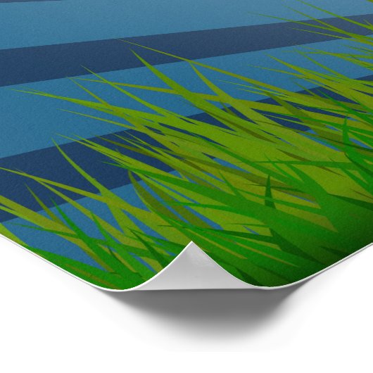 Aangepaste naam Retro Voetbal poster (Hoek)