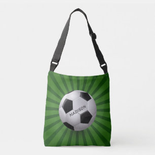 Aangepaste naam Retro Voetballen zakken Crossbody Tas