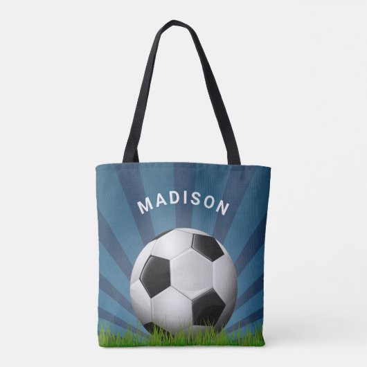 Aangepaste naam Retro Voetballen zakken Draagtas (Achterkant)