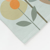 Aangepaste naam Retro  Wildflower Floral Daisy Fleece Deken (Hoek)