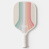 Aangepaste naam retroflectorstrepen geometrische pickleball paddle (Voorkant)