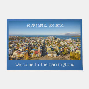 Aangepaste naam Reykjavik IJsland Deurmat