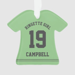 Aangepaste naam Ringette Girl Jersey Ornament
